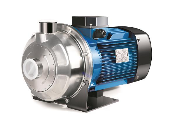 非自吸不銹鋼臥式單級離心泵，主要零部件采用不銹鋼板沖壓結(jié)構(gòu)，配加長軸電機，軸向入口和徑向出口。